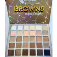 پالت سایه 30 رنگ مدلbrowns رنگtoasted nudes فراروسی|Ferrarucci 30-color eyeshadow palette browns toasted nudes