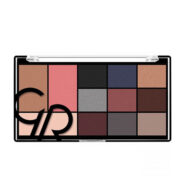 پالت سایه و صورت 12 رنگ مدل city style smokey02 گلدن رز| Golden rose city style face and eye palette smokey02