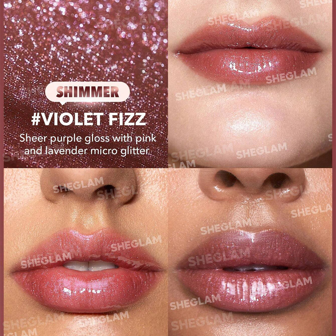 لیپ گلاس حجم دهنده و شاین دار شیگلم|Sheglam pout perfect shimmer lip plumper