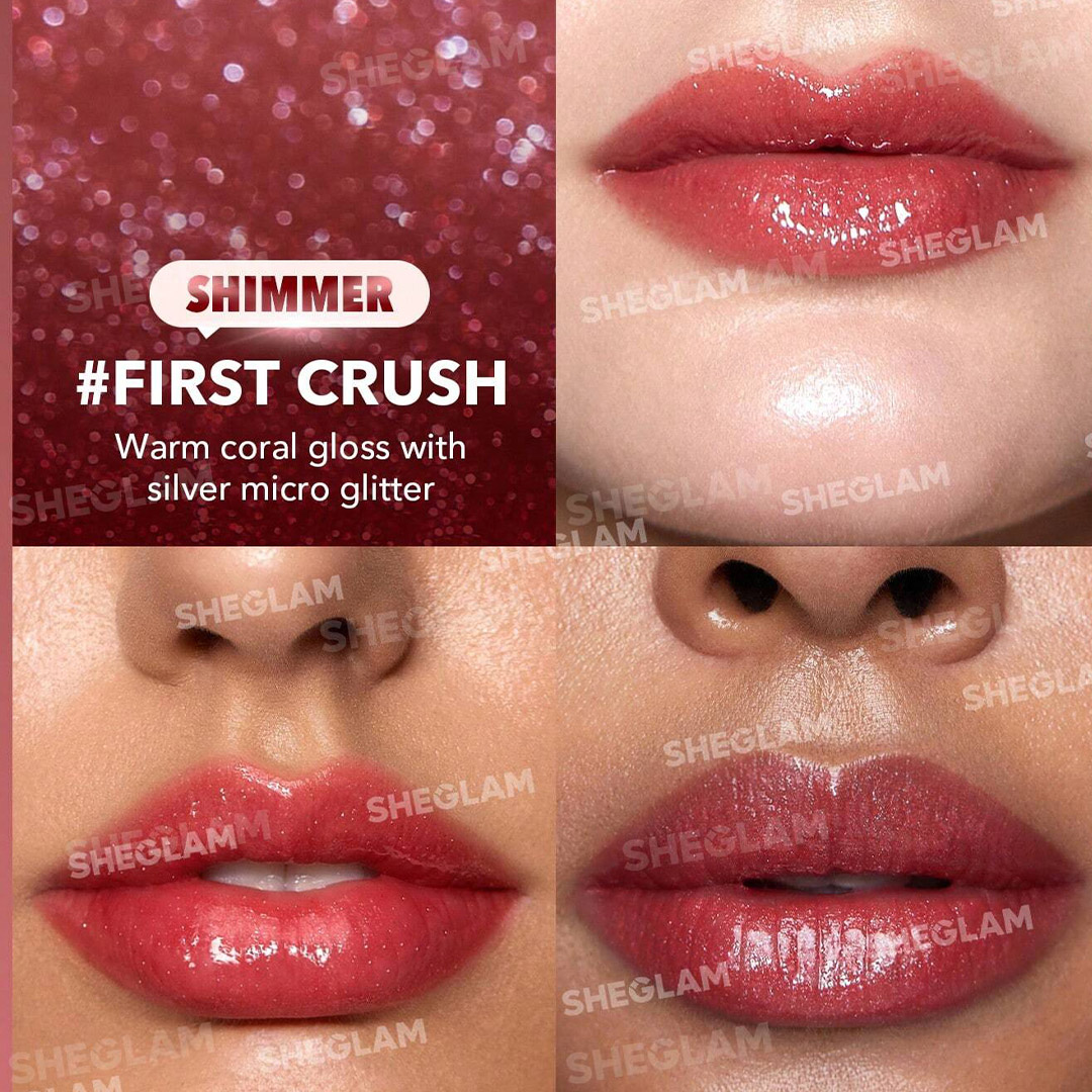لیپ گلاس حجم دهنده و شاین دار شیگلم|Sheglam pout perfect shimmer lip plumper