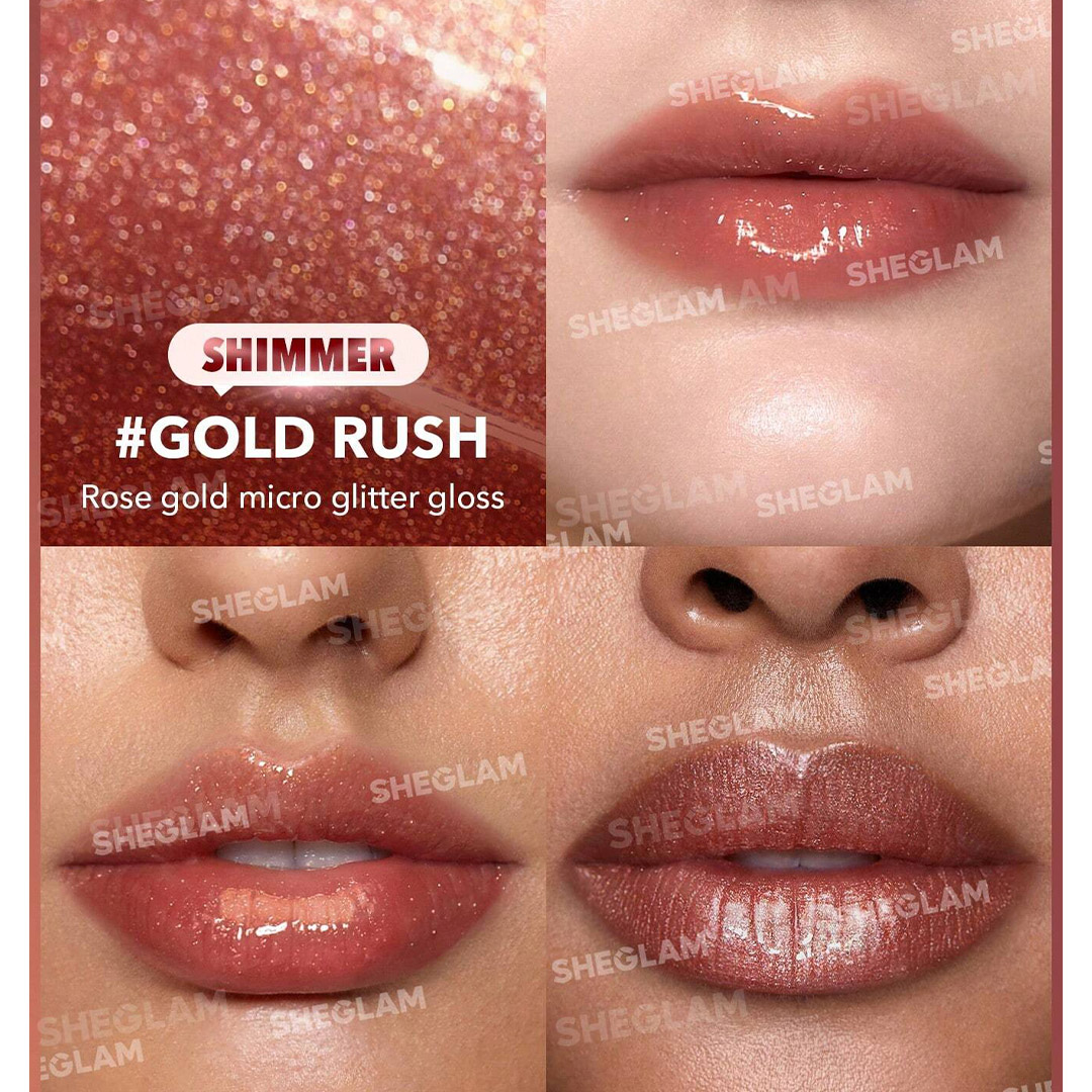 لیپ گلاس حجم دهنده و شاین دار شیگلم|Sheglam pout perfect shimmer lip plumper