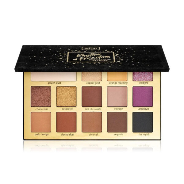 پالت سایه 14تایی ریتم آو فریدام ویبو |wibo rhythm of freedom eyeshadow palette