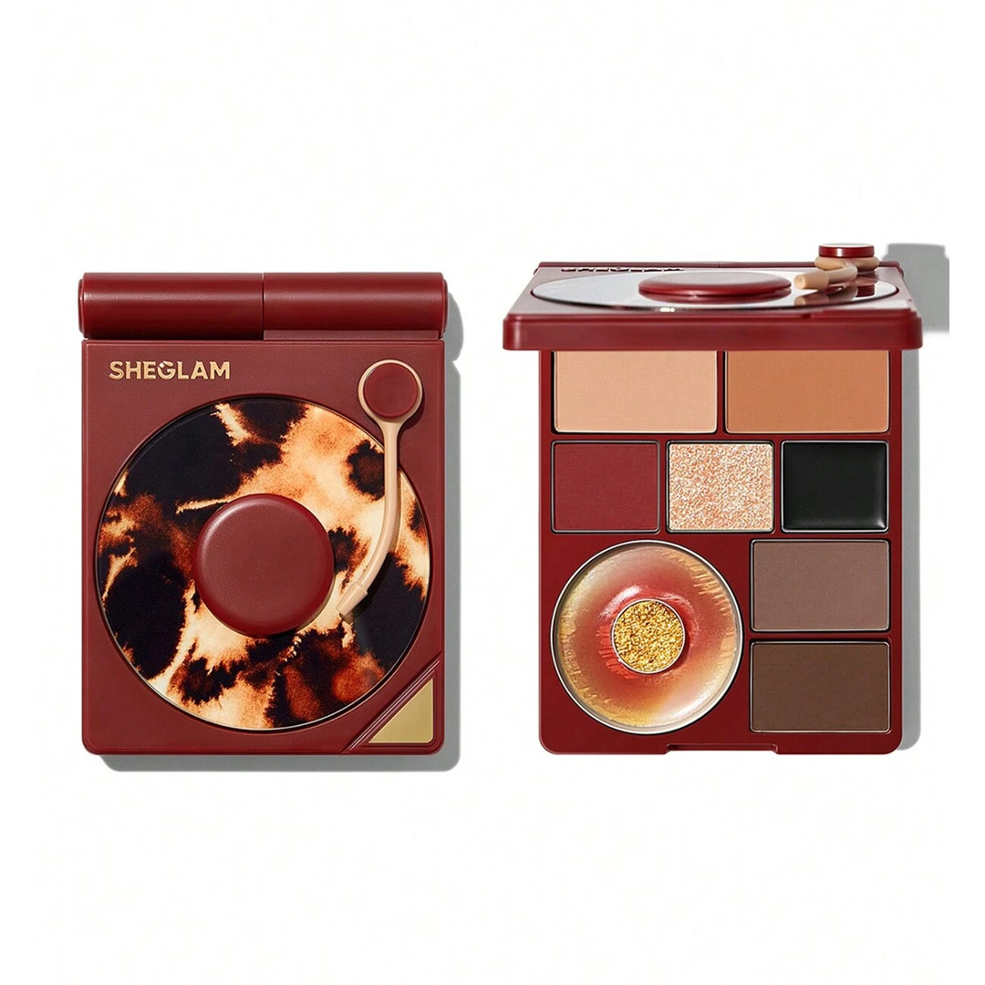 پالت سایه چشم 8رنگSunkissed Reverie شیگلم|Sheglam Vinyl Pop Color Palette Sunkissed Reverie