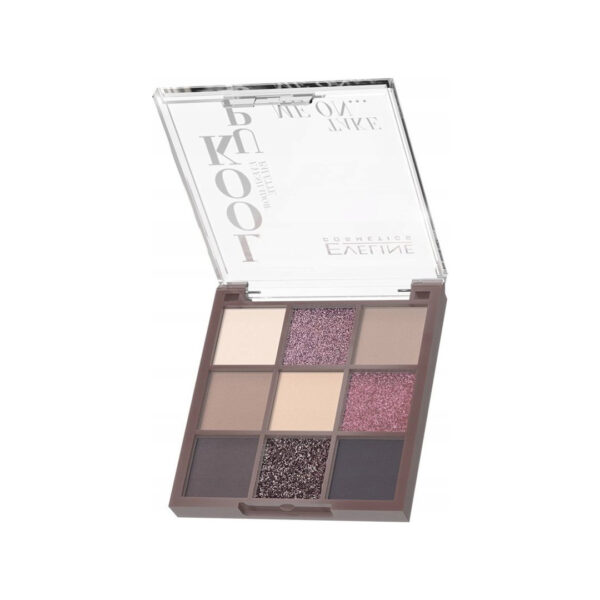 پالت سایه چشم 9تایی رنگtake me oneاولاین|Eveline Cosmetics Look Up take me one eyeshadow palette