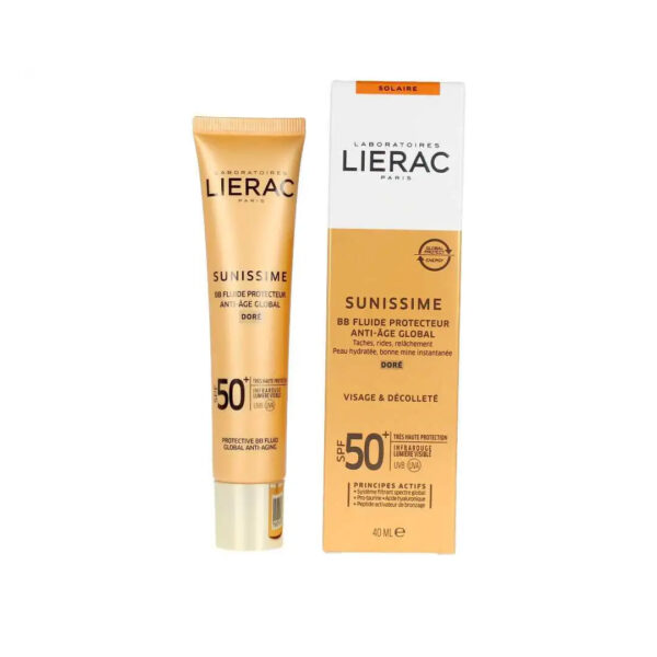 ضد آفتاب آبرسان و ضد پیری sunissime لیراک|Lierac sunissime bb fluide protecteur anti age global
