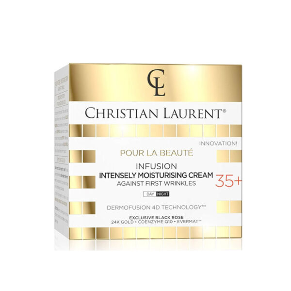 کرم مرطوب کننده ضد چروک مناسب برای افراد بالای ۳۵ سال کریستین لورنت|christian laurent pour la beaute infusion intensely moisturising cream against first wrinkles 35+