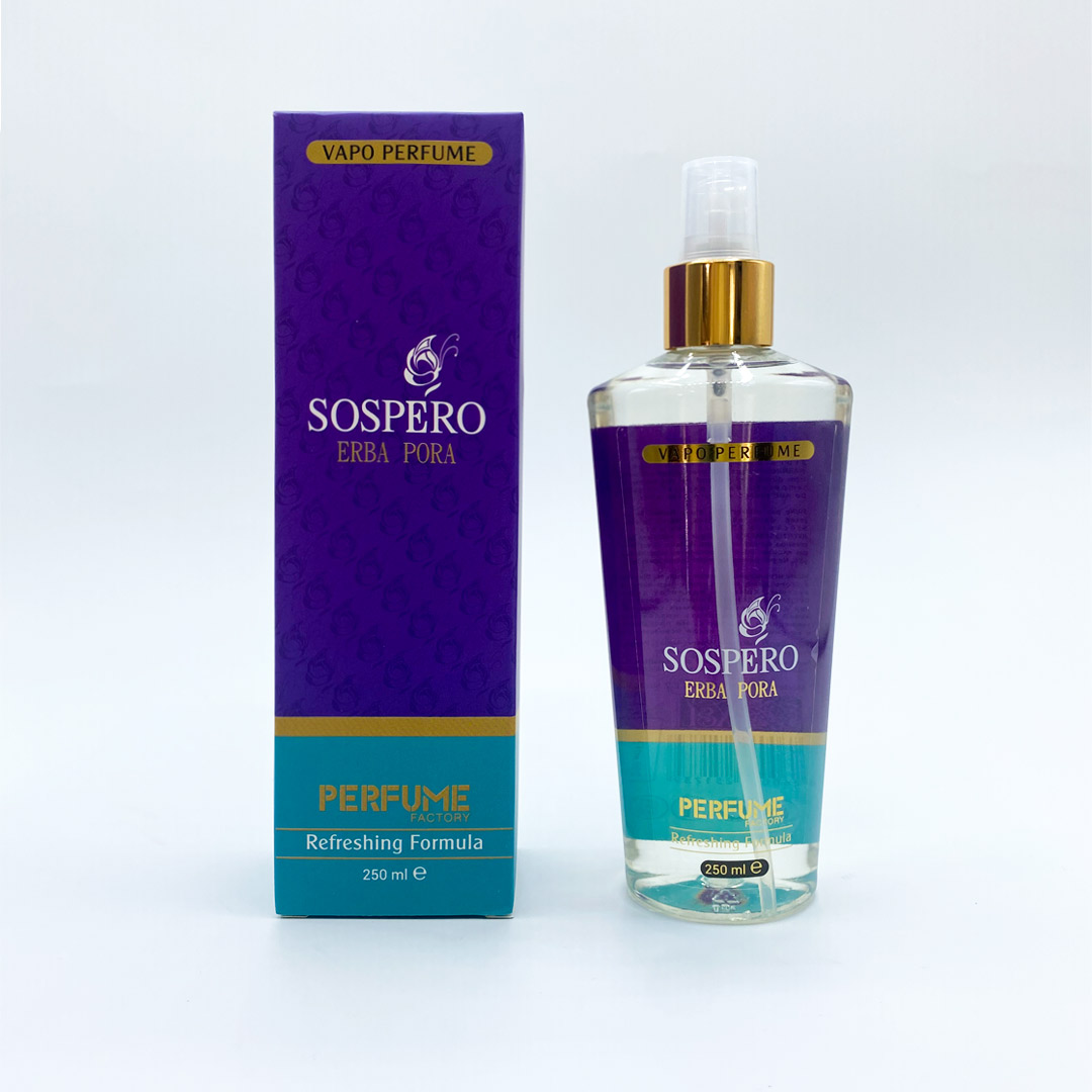 بادی اسپلش sospero erba pora پرفیوم فکتوری |perfume factory sospero erba pora body mist