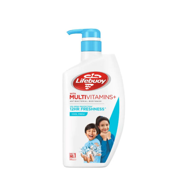 شامپو بدن مولتی ویتامین و آنتی باکتریال cool freshلایف بوی | Lifebuoy with multivitamins+antibacterial body wash cool fresh