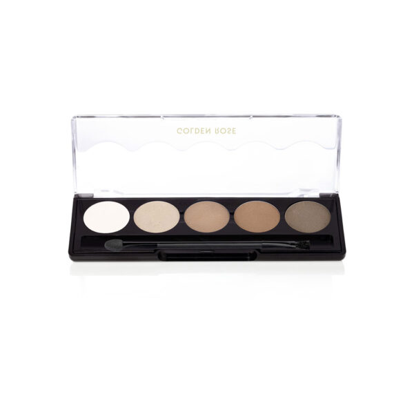پالت سایه چشم 5رنگ 113ombre matte گلدن رز |golden rose professional palette eyeshadow color is 113 omber matte