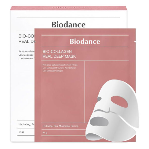 پک 4 عددی ماسک ورقه ای صورت پربیوتیک بایودنس |biodance bio collagen real deep mask