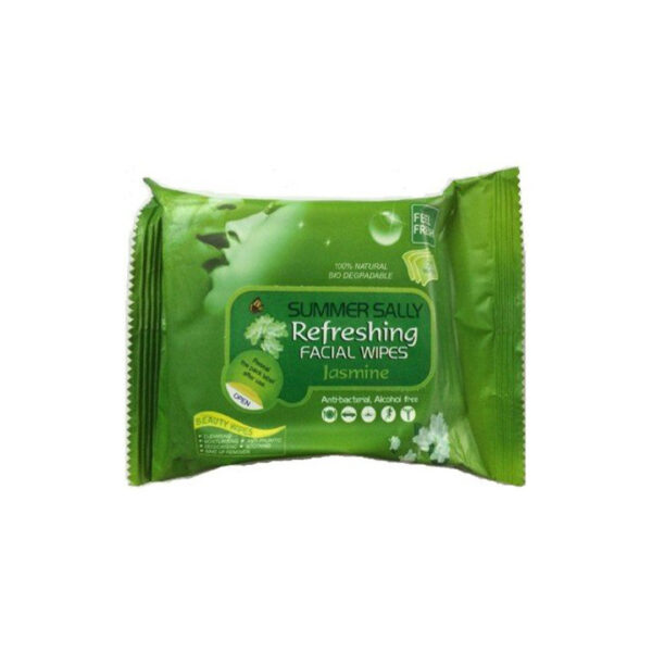 دستمال مرطوب صورت طراوت بخش گل یاس شاینی دی|Shiny day refreshing facial wipes jasmine
