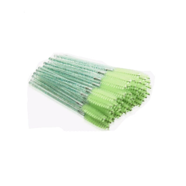 ابرو براش47عددی سبز شاین دار ساخت چین |Eyebrow Brush 47pcs Shiny Green Made in China