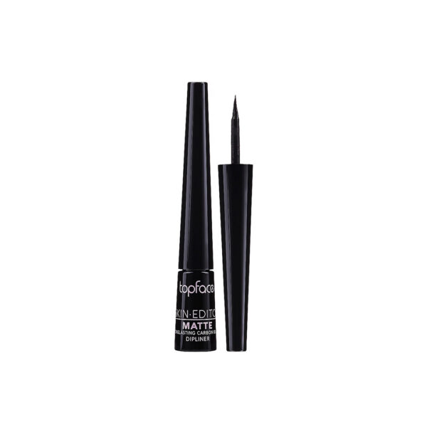 خط چشم مویی مات کربن تاپ فیس|Topface skin editor matte long lasting carbon black