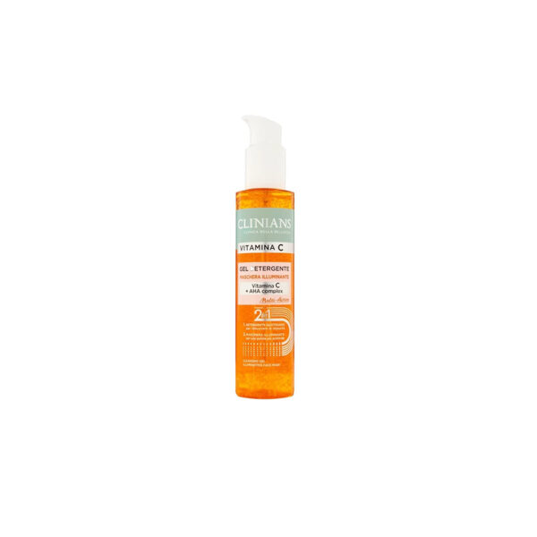 ژل شست و شو روشن کننده ویتامین سی کلینیانس|Clinians vitamina c +aha complex gel detergente