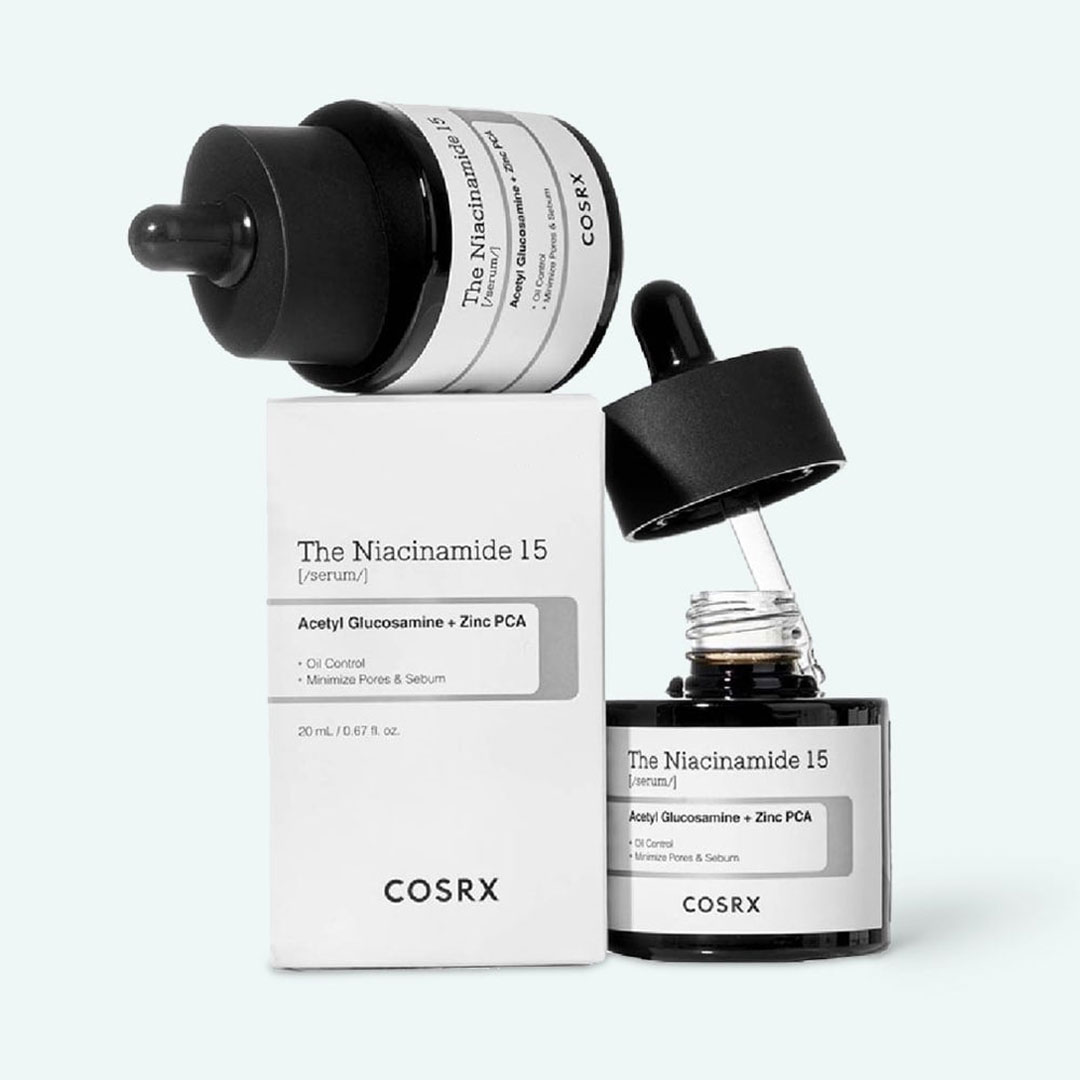 سرم نیاسینامید ۱۵ استیل گلوکزامین + زینک PCA کوزارکس |Cosrx the niacinamide 15 serum acetyl glucosamine + zinc pca
