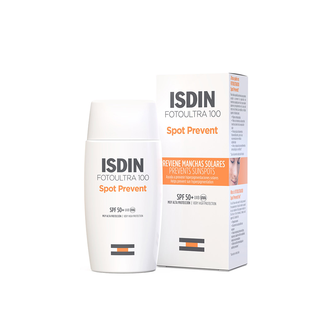 ضد آفتاب ضدلک spot prevent ایزدین |Isdin fotoultra 100 spot prevent