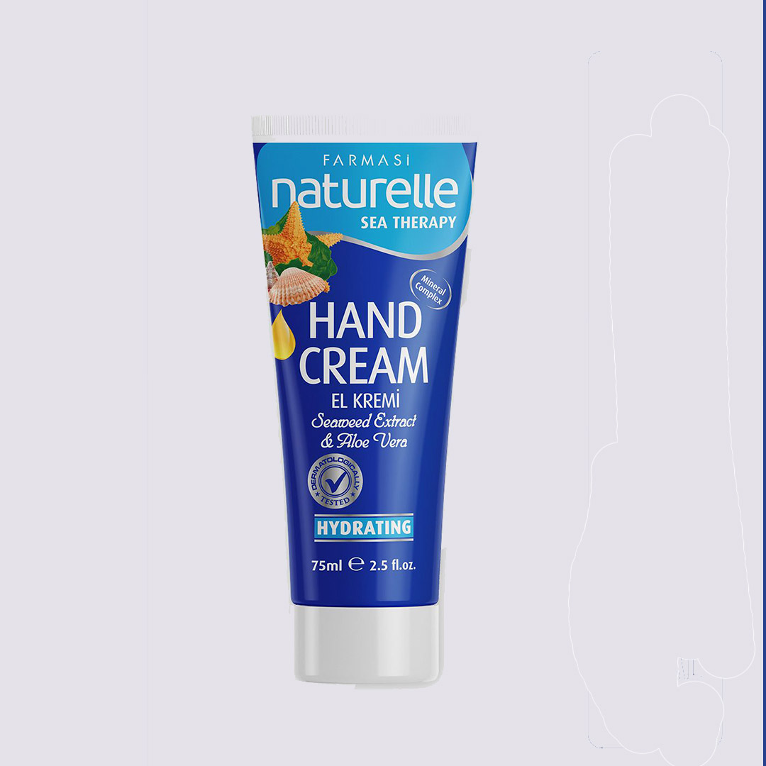 کرم دست آبرسان جلبک دریایی و آلوئه ورا فارماسی|Farmasi naturelle sea therapy hand cream hydrating