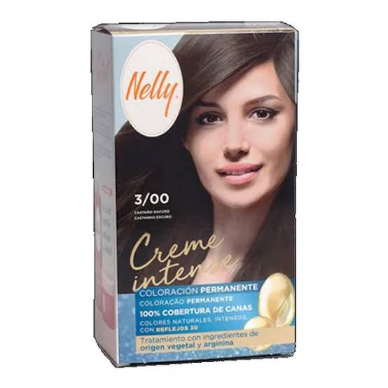 کیت رنگ مو 3/00dark brown نلی |Nelly 3/00 dark brown permanent coloration